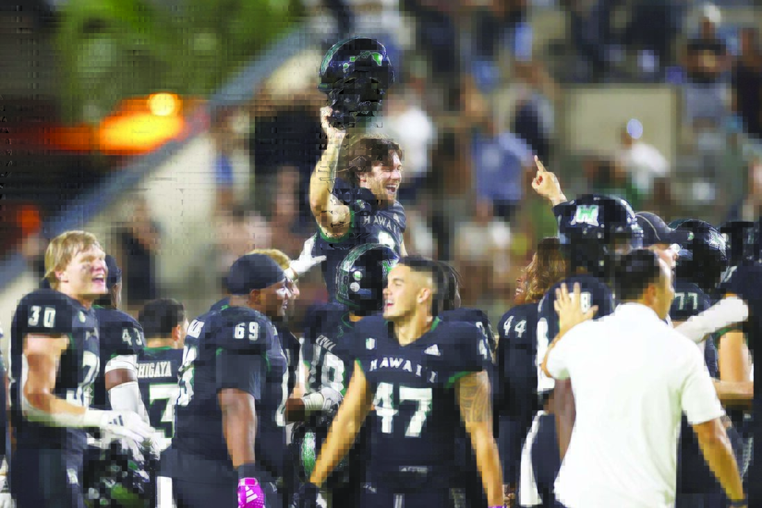 Rainbow Warriors play spoiler, knock Rams out of bowl eligibility with  27-24 victory | News, Sports, Jobs - Maui News, image size:1100x733